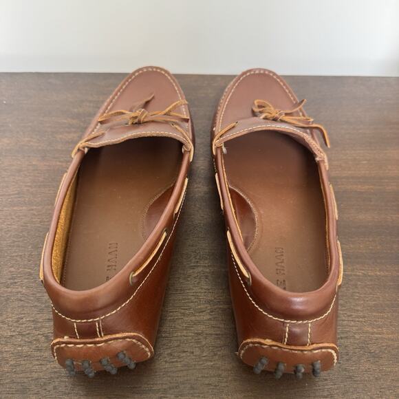 Cole Haan Gunnison 1 Eye Driver Moccasins Men's Shoe 10D Tie Leather Cushioned - Picture 10 of 16